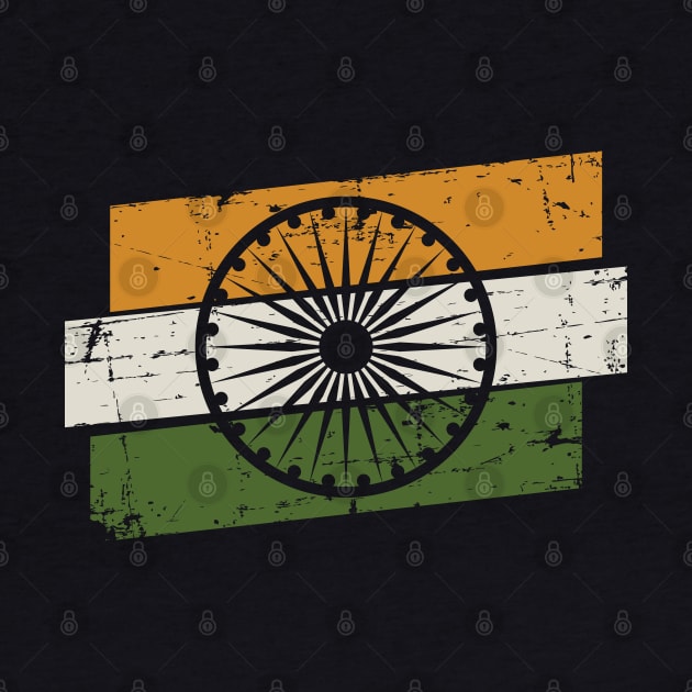 Vintage Indian Flag by Krishnansh W.